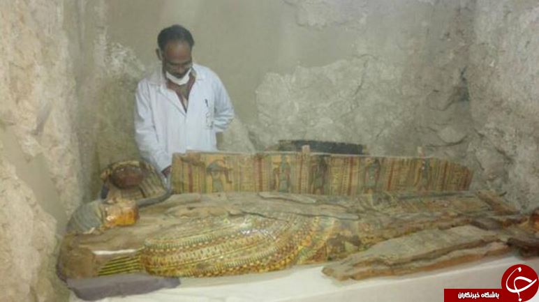 کشف یک قبر باستانی در مصر که گنجینه&zwnj;ی با ارزشی در آن مدفون است+ تصاویر