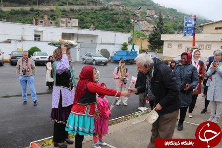 حضور گردشگران خارجی قطار عقاب طلايی در مازندران + تصاویر