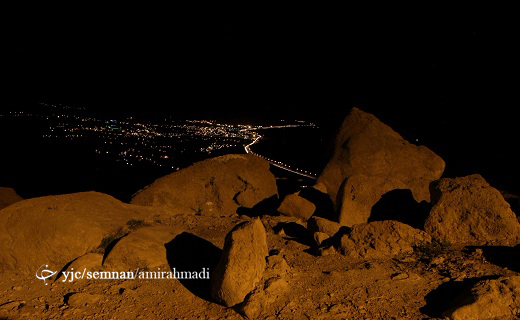 بام سمنان در شب _ گزارش تصویری