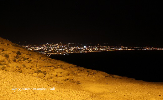 بام سمنان در شب _ گزارش تصویری