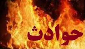 جراحت 3 سرنشین در آتش سوزی پراید در اتوبان زنجان-تبریز