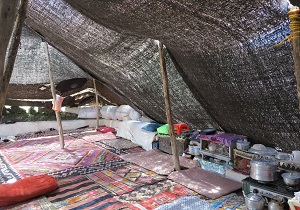 برپایی سیاه چادرهای عشایری