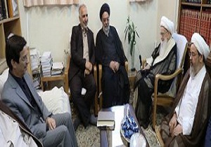 دیدار شهردار قم با آیت‌الله صافی گلپایگانی