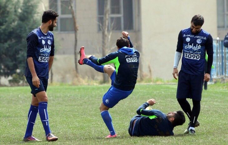 دومين تمرين سال ٩٦ آبى پوشان برگزار شد