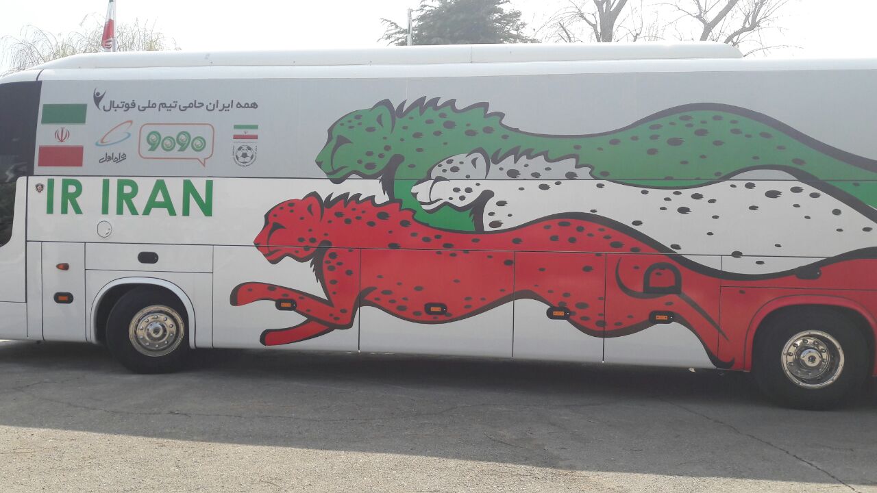 مراسم رونمایی از اتوبوس اختصاصی تیم ملی فوتبال ایران+ تصاویر