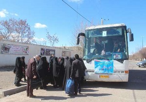 اعزام اولین کاروان راهیان نور از خلخال به مناطق عملیاتی جنوب کشور
