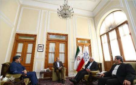 دیدار نوروزی محمدجواد ظریف با علی لاریجانی