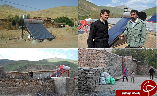 کوچک ترین روستای خورشیدی نهاوند با خانه های سنگی چند صدساله+تصاویر