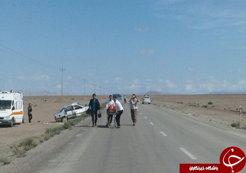 3مصدوم در واژگونی پژو+تصاویر