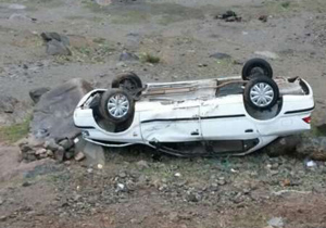 6 مجروح بر اثر واژگونی سمند در نایین