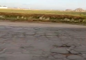 وضعیت نامناسب جاده الوند به کمال آباد + فیلم