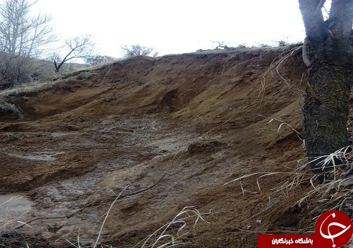 رانش زمین در روستای حسن آباد ضیاآباد