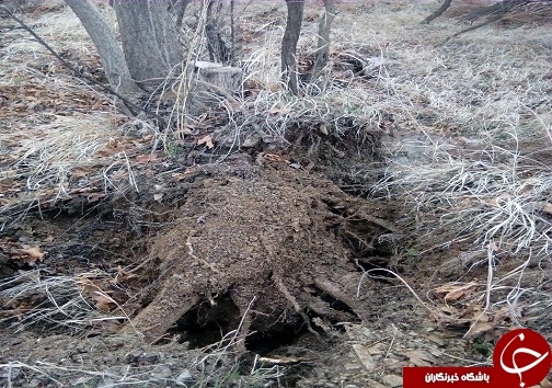 رانش زمین در روستای حسن آباد ضیاآباد