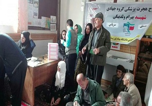 ویزیت وداروی رایگان درروستای سریاس برگزارشد