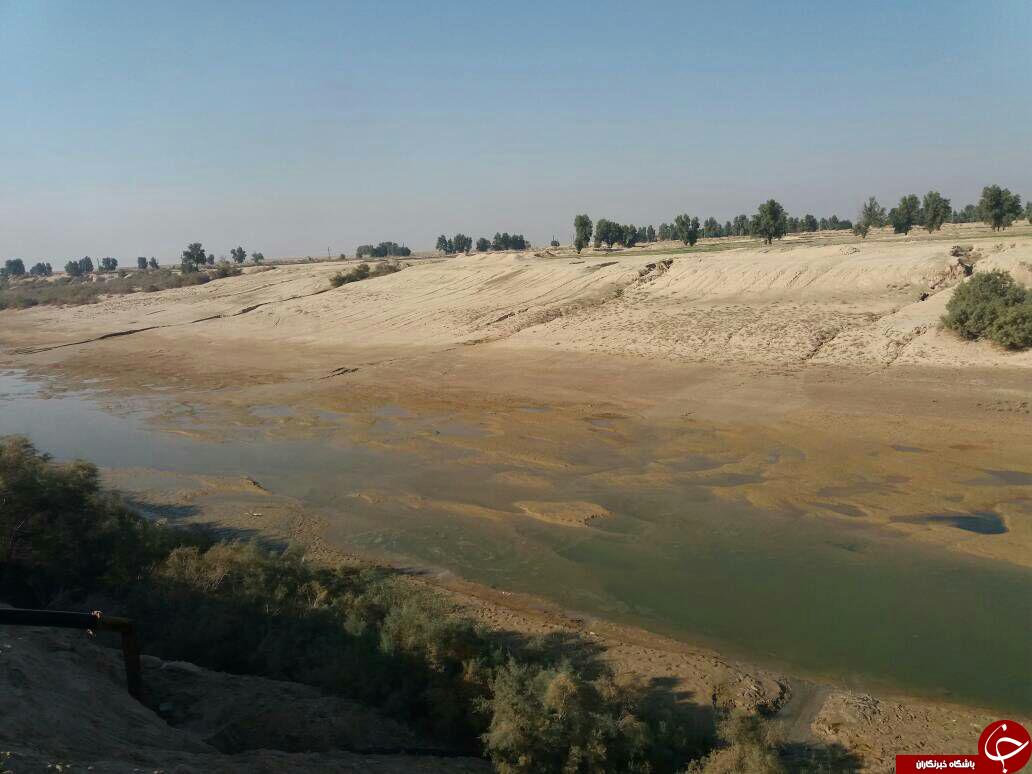 خشکسالی رودخانه در &laquo;دهملا&raquo; + تصاویر