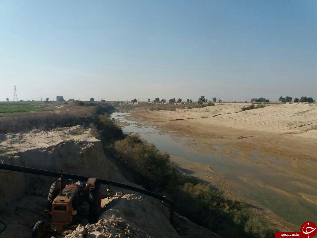 خشکسالی رودخانه در &laquo;دهملا&raquo; + تصاویر