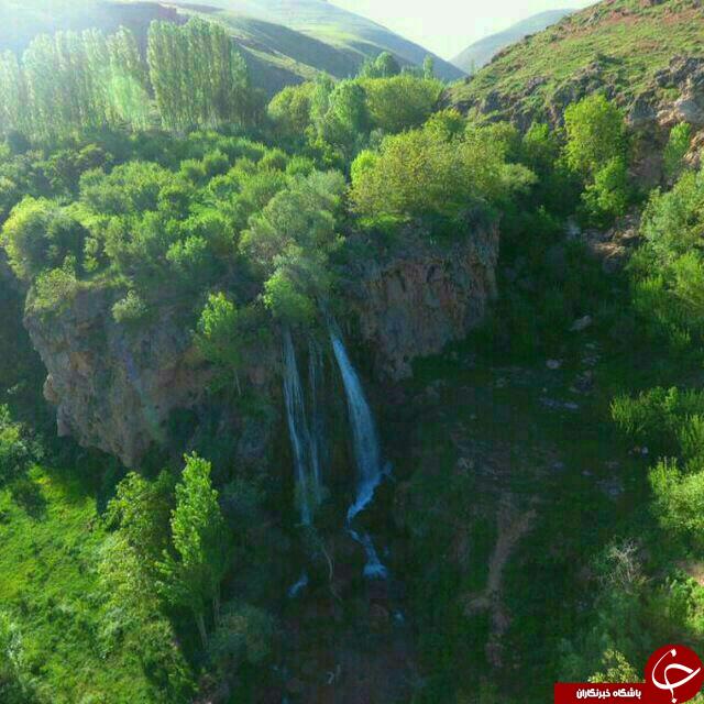 آبشار زیبا و دیدنی روستای &laquo;اوزان سفلی&raquo; + عکس