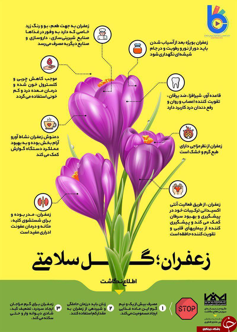 راز&zwnj;های سودمندی که در گرانقیمت&zwnj;ترین ادویه جهان نهفته است+اینفوگرافیک