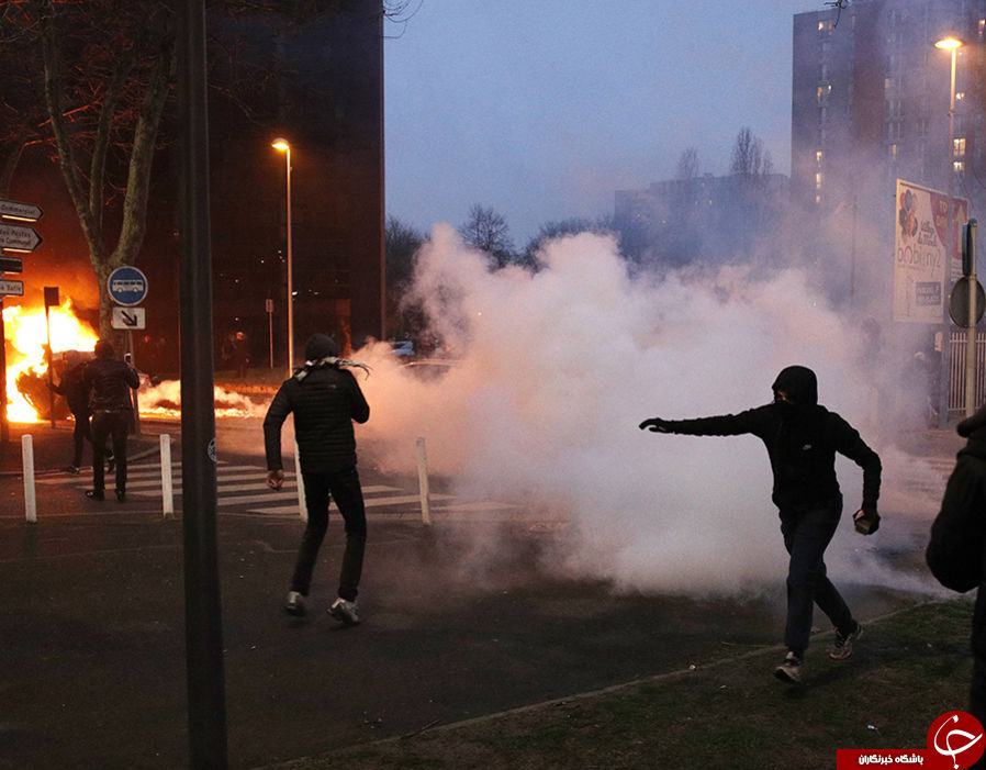 به آتش کشیدن 1000 خودرو و افزایش ناآرامی ها در پاریس + تصاویر////////