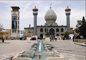 مرمت سنگ فرش حرم مطهر سید علاء الدین حسین (ع) در شیراز