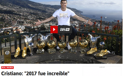رونالدو :2017 یک سال باورنکردنی بود