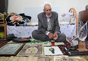 مسن ترین رزمنده دفاع مقدس در نیر به همرزمان شهیدش پیوست