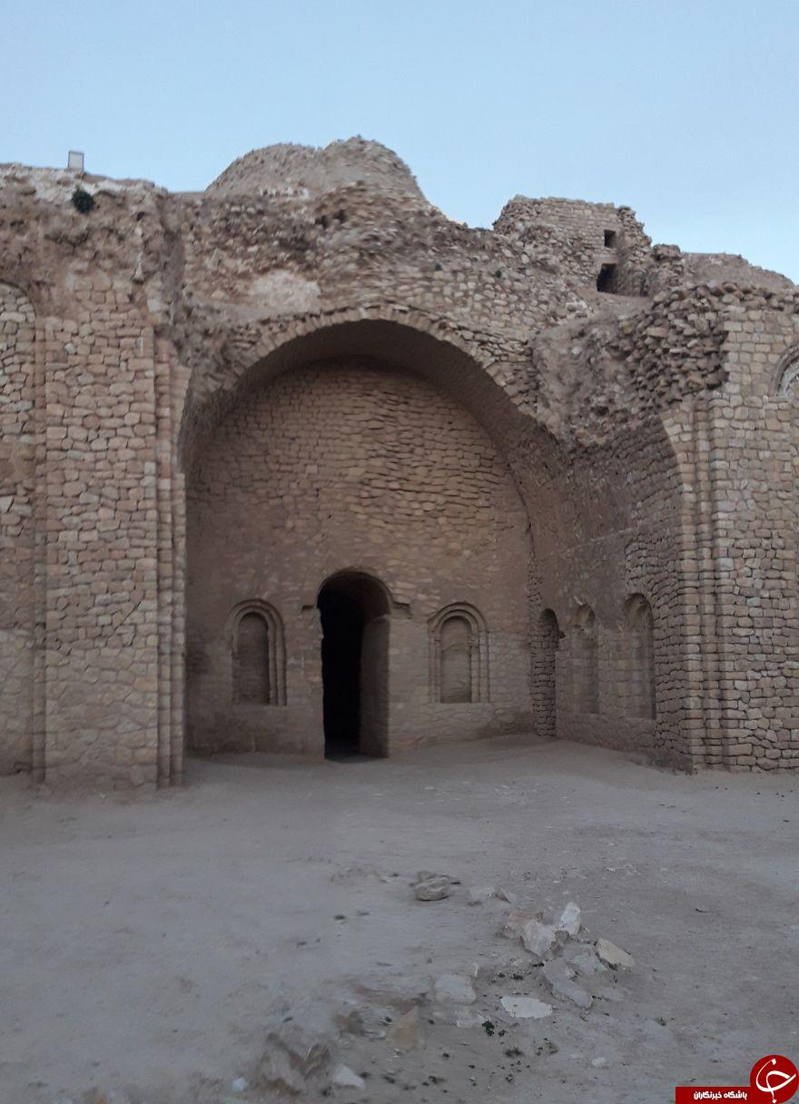 تخریب بنای تاریخی آتشکده در فیروزآباد + تصاویر