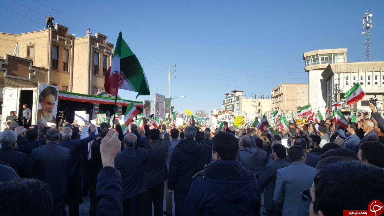 آغاز راهپیمایی مردم ایلام علیه آشوبگران آغاز راهپیمایی مردم ایلام علیه آشوبگران