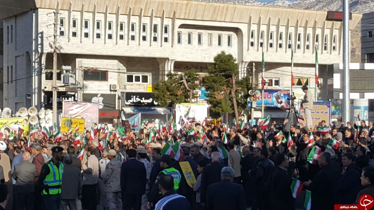 آغاز راهپیمایی مردم ایلام علیه آشوبگران آغاز راهپیمایی مردم ایلام علیه آشوبگران