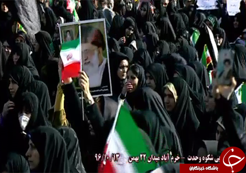 حضور گسترده مردم در راهپیمایی 13 دی نشانه بصیرت ملت ایران است + تصاویر