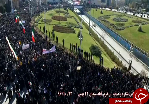 حضور گسترده مردم در راهپیمایی 13 دی نشانه بصیرت ملت ایران است + تصاویر