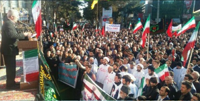 مردم پارس آباد علیه اغتشاش گران، کفن پوش به صحنه آمدند