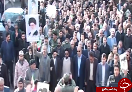 تصاویر حضور پر شکوه مردم الشتر در راهپیمایی ۱۳ دی