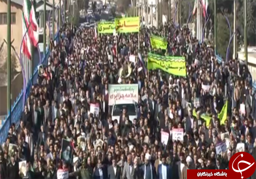 تصاویر برگزاری راهپیمایی پرشور مردم شهرستان پلدختر