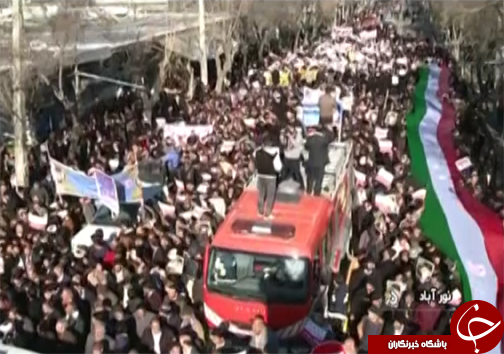 تصاویر راهپیمایی پرشور مردم شهرستان دلفان