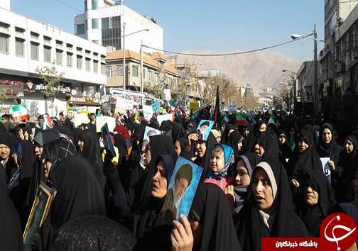 فریاد مرگ بر فتنه گر در فارس طنین انداز شد