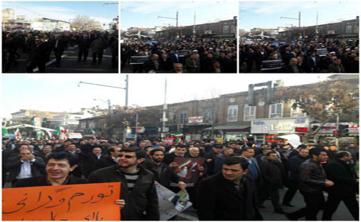 قیام مردم ایران در محکومیت آشوبگران ادامه دارد+تصاویر