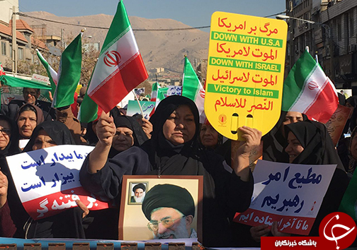 فریاد مرگ بر فتنه گر در فارس طنین انداز شد + تصاویر