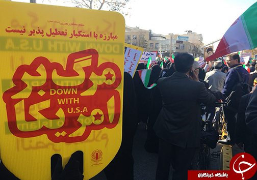 فریاد مرگ بر فتنه گر در فارس طنین انداز شد + تصاویر