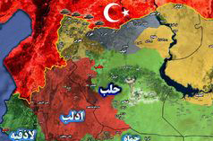 تحولات میدانی سوریه از شمال غرب حلب تا جنوب شرق دیرالزور/ مناطق کردنشین مقصد خمپاره&zwnj;های ارتش ترکیه + نقشه میدانی