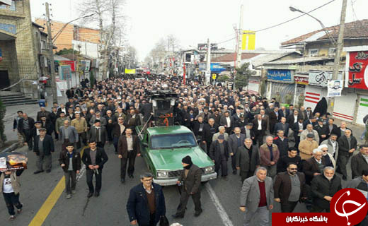 راهپیمایی مردم ولایتمدار فومن در پاسخ به اغتشاشگران