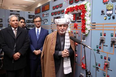 اشرف غنی&nbsp;پروژه برق غزنی ـ میدان وردک را افتتاح کرد