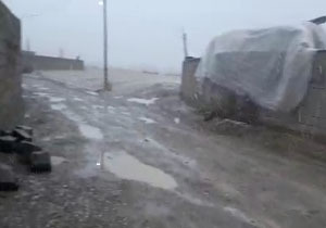 لحظات زیبای بارش برف در «داشتپه» + فیلم