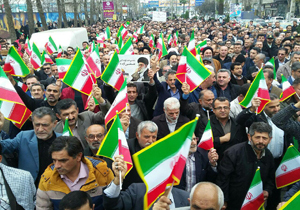 راهپیمایی مردم آمل در محکومیت اغتشاشات اخیر