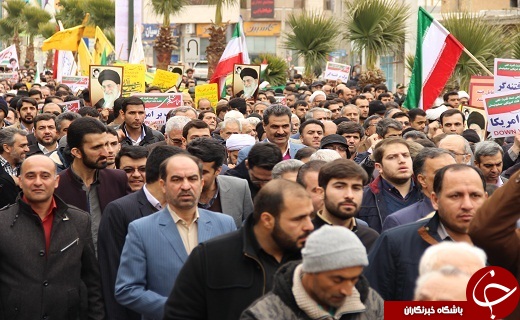راهپیمایی مردم انقلابی سمنان علیه آشوبگران به روایت تصویر