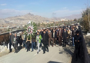 پیکرهنرمند کردستانی  به خاک سپرده شد