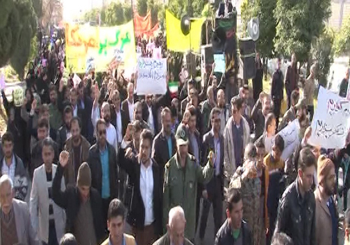 راهپیمایی مردم فارس بر ضد فتنه گران + تصاویر