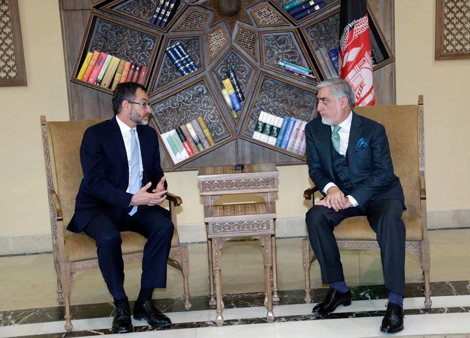 دیدار سرپرست دفتر نمایندگی سازمان ملل در افغانستان با &laquo;عبدالله عبدالله&raquo;