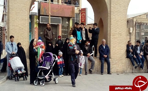 یزدی ها با گرمی حضور خود روی سردی هوا را کم کردند