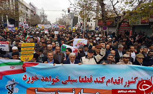 ادامه قیام مردم ایران برای محکوم کردن فتنه کور+تصاویر